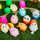 JOYIN 10 Pcs Jumbo Easter Eggs with Animal Squishy Toys