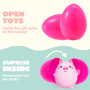 JOYIN 10 Pcs Jumbo Easter Eggs with Animal Squishy Toys