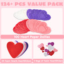 JOYIN 126+ Pcs Valentines Day Craft Gift Set with 100 Heart Doilies