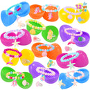JOYIN 12 Pack Prefilled Easter Eggs with Beads Jewelry Toys