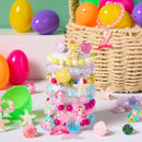 JOYIN 12 Pack Prefilled Easter Eggs with Beads Jewelry Toys