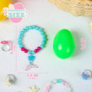 JOYIN 12 Pack Prefilled Easter Eggs with Beads Jewelry Toys