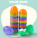 JOYIN 12 Pcs 3.15" Iridescent Printed Easter Eggs