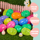 JOYIN 12 Pcs 3.15" Iridescent Printed Easter Eggs