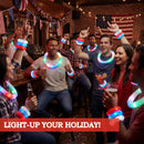 JOYIN 12 Pcs 4th of July Patriotic Light Up Pop Tubes & Glow Sticks Set