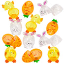 JOYIN 12 Pcs Bunny Shaped Fillable Easter Egg Shells