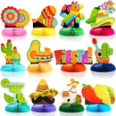 JOYIN 12 Pcs Cinco De Mayo Honeycomb Table Centerpiece
