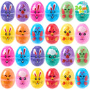 JOYIN 12 Pcs Easter Prefilled Eggs with Foam Squishy Toys