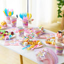 JOYIN 145 Pcs Unicorn Birthday Party Supplies with Unicorn Banner for Girls