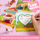 JOYIN 14 Pack Valentines Day Greeting Card with Dog Puppy Figure Toys for Kids Party Favor