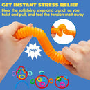 18 Pack Pop Tubes, Fidget Tubes Party Favors in9 Colors