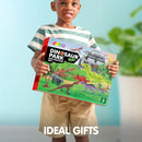 JOYIN 19 Pcs Dinosaur Toys Set with Play Mat & Storage Cage