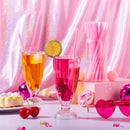 JOYIN 200 PCS Valentine Heart Shaped Pink Straws