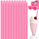 JOYIN 200 PCS Valentine Heart Shaped Pink Straws