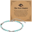2026 Light Blue Graduation Bracelet with Greeting Card and Gift Box for Women, Graduation Gifts