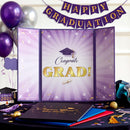 2026 Purple & Gold Graduation Guestbook Alternative for High School College Grad Gift