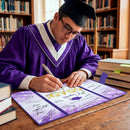 2026 Purple & Gold Graduation Guestbook Alternative for High School College Grad Gift