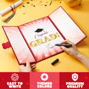 2026 Red & Gold Graduation Guestbook Alternative for High School College Grad Gift