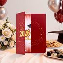 2026 Red & Gold Graduation Guestbook Alternative for High School College Grad Gift