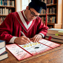 2026 Red & Gold Graduation Guestbook Alternative for High School College Grad Gift