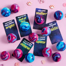 JOYIN 24 PCS Valentines Cards with Galaxy PU Stress Balls for Valentine Party Favor