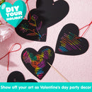 JOYIN 24 Packs Valentines Day Cards with Scratch Heart Paper