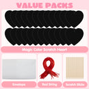 JOYIN 24 Packs Valentines Day Cards with Scratch Heart Paper