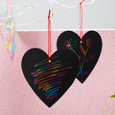 JOYIN 24 Packs Valentines Day Cards with Scratch Heart Paper