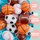 JOYIN 24 Pcs 2.3" Assorted Sports Balls Plastic Easter Eggs