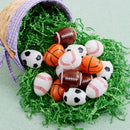 JOYIN 24 Pcs 2.3" Assorted Sports Balls Plastic Easter Eggs