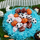 JOYIN 24 Pcs 2.3" Assorted Sports Balls Plastic Easter Eggs