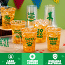 24Pcs 16oz Green Disposable Graduation Cups Class of 2026 Party Supplies