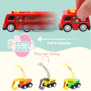 JOYIN 24 Pcs Filled Easter Eggs with Pull Back Construction Cars