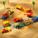 JOYIN 24 Pcs Filled Easter Eggs with Pull Back Construction Cars
