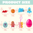 JOYIN 24 Pcs Prefilled Easter Eggs with Assorted Toys