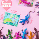 JOYIN 24 Pcs Valentine's Day Gift Cards with Color Changing Lizard Toys