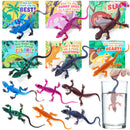 JOYIN 24 Pcs Valentine's Day Gift Cards with Color Changing Lizard Toys