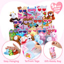 JOYIN 24 Pcs Valentine's Day Plush Toys with Boxes
