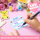 JOYIN 24 Pcs Valentines Day 2.95" Painting Animal Wooden Fridge Magnet Cards