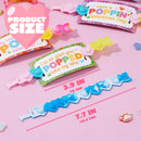 JOYIN 28 PCS Valentine's Day Stress Relief Pop Bubble Fidget Toys with Heart Pop Fidget Bracelets