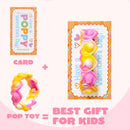 JOYIN 28 PCS Valentine's Day Stress Relief Pop Bubble Fidget Toys with Heart Pop Fidget Bracelets