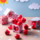 JOYIN 28 Packs Valentine Heart Stress Balls Smile Face Squishy Toys with Valentine Themed Gift Box
