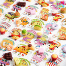 JOYIN 28 Packs Valentines 14 Designs Kawaii Desserts Style Stress Relief Fidget Toy with Card