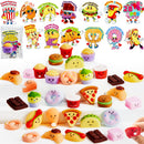 JOYIN 28 Packs Valentines 14 Designs Kawaii Desserts Style Stress Relief Fidget Toy with Card