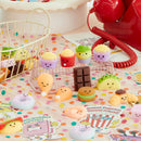 JOYIN 28 Packs Valentines 14 Designs Kawaii Desserts Style Stress Relief Fidget Toy with Card