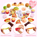 JOYIN 28 Packs Valentines 14 Designs Kawaii Desserts Style Stress Relief Fidget Toy with Card