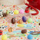 JOYIN 28 Packs Valentines Day Kawaii Sports Ball Mochi Relief Fidget Toy for Kids