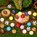 JOYIN 28 Packs Valentines Day Kawaii Sports Ball Mochi Relief Fidget Toy for Kids