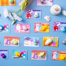 JOYIN 28 Packs Valentines Day Mochi Squishy Toy Stress Relief Gift Cards for Kids