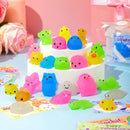 JOYIN 28 Packs Valentines Day Party Cute Mochi Squishy Toy with Valentines Day Cards for Kids